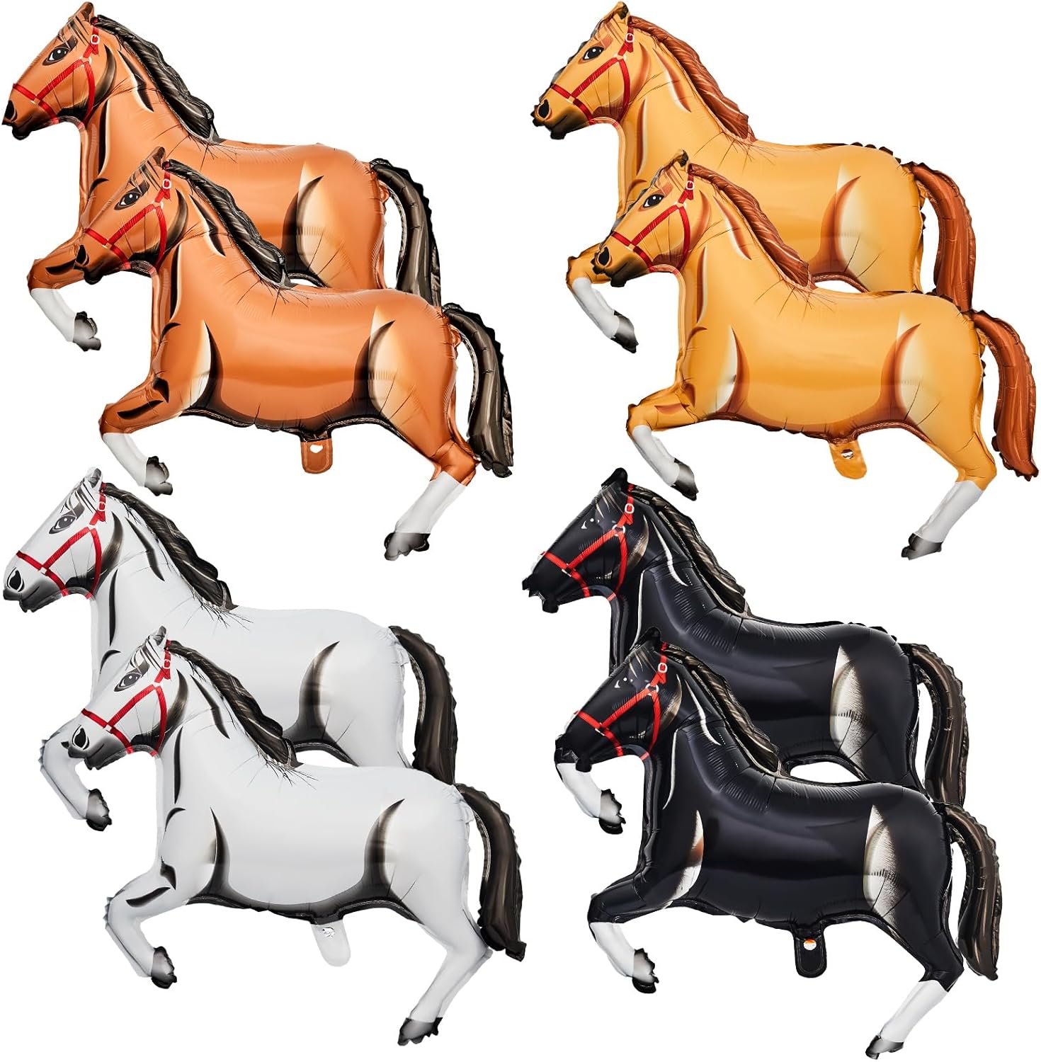 Kids Toys Horse - Ballon en aluminium Cheval Thème Western