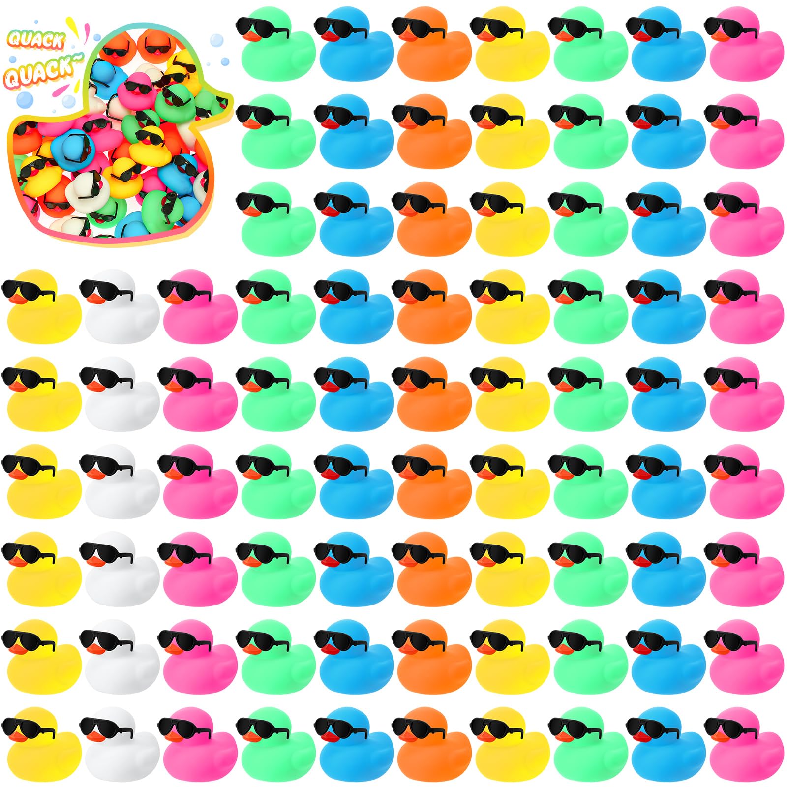 Rubber Duck Bath - Lot de 10/20/40 mini canards en