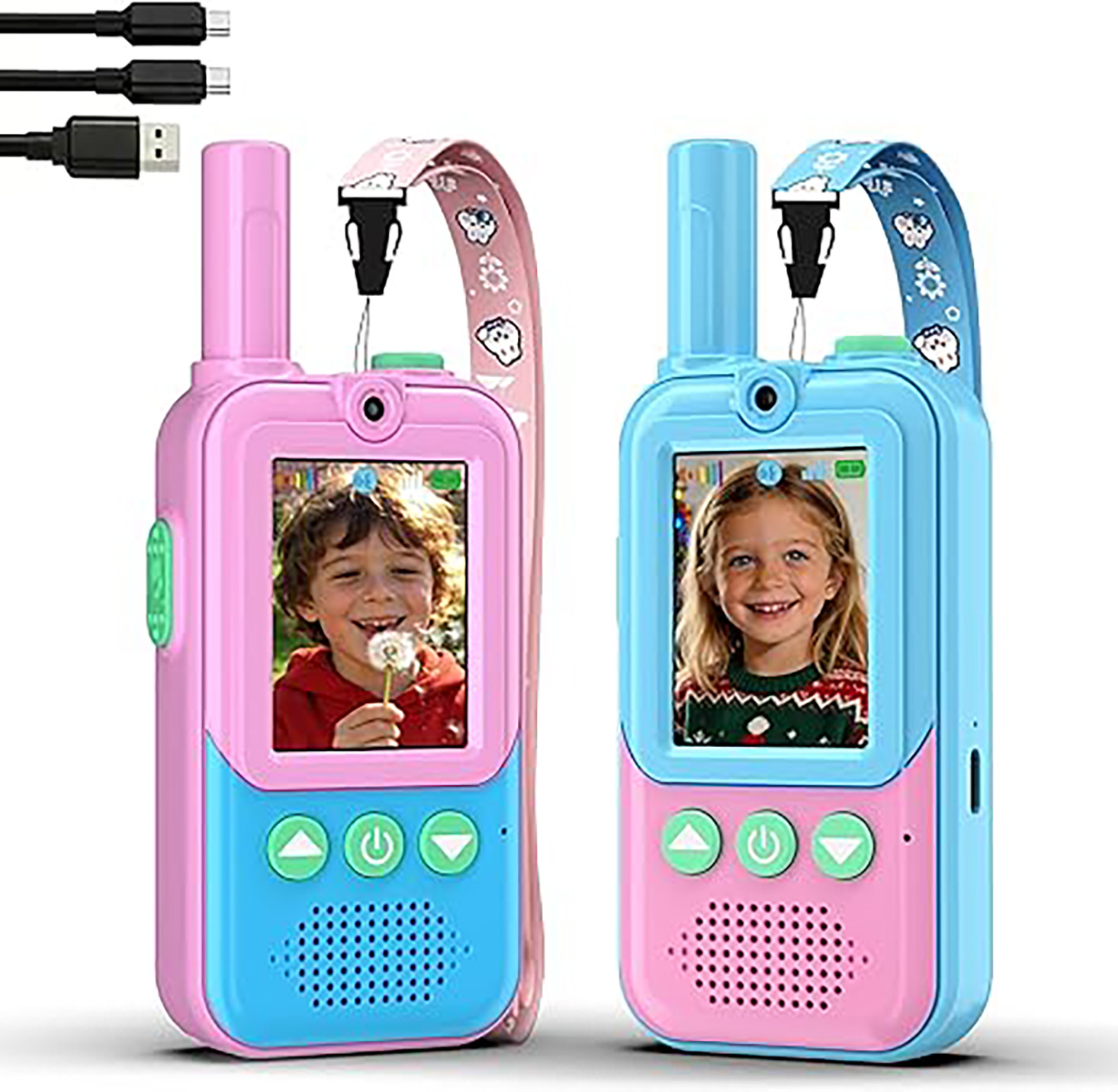 Toys For Kids Video - Talkies-walkies vidéo rechargeables pour enfants, lot
