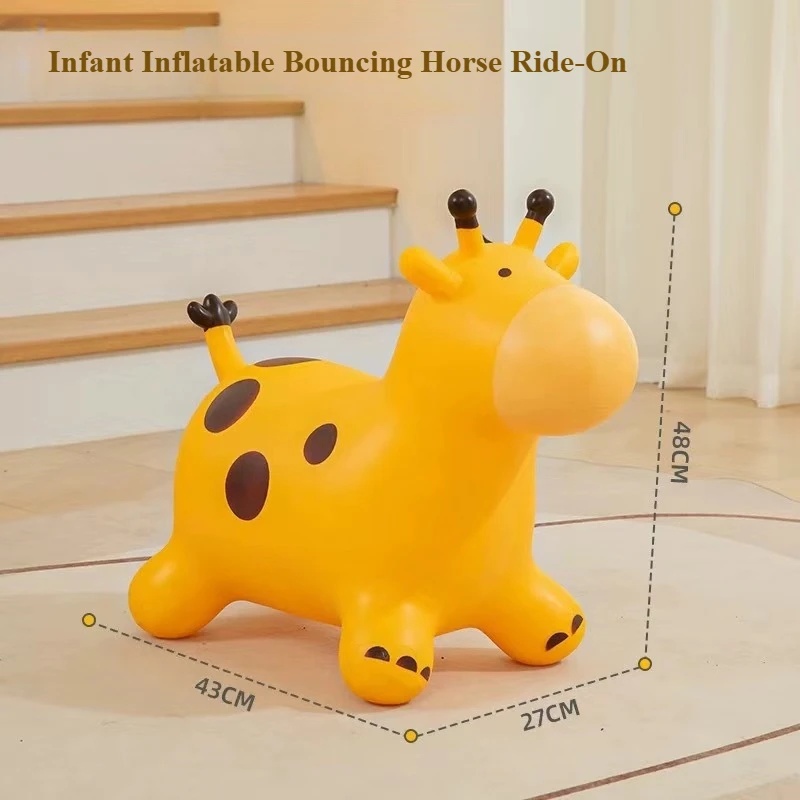 Kids Toys Horse - Cheval gonflable en PVC épaissi pour