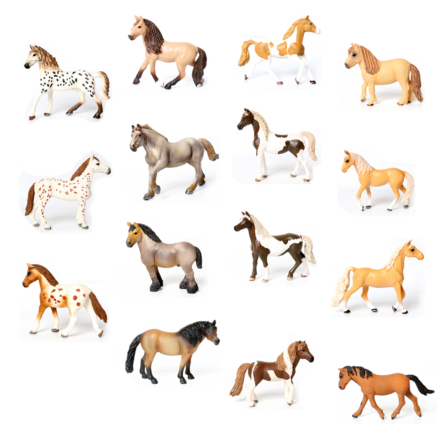 Kids Toys Horse - Figurines d'animaux de la ferme, ensemble