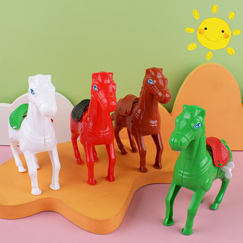Kids Toys Horse - Cheval Sauteur à Remonter pour Enfant,