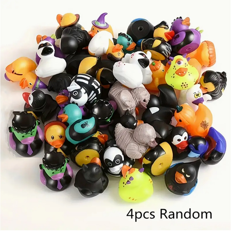 Rubber Duck Bath - Canards en caoutchouc d'Halloween 4 pièces,