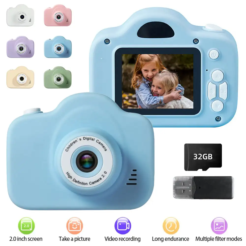 Toys For Kids Video - Caméra vidéo HD 1080P à caméra