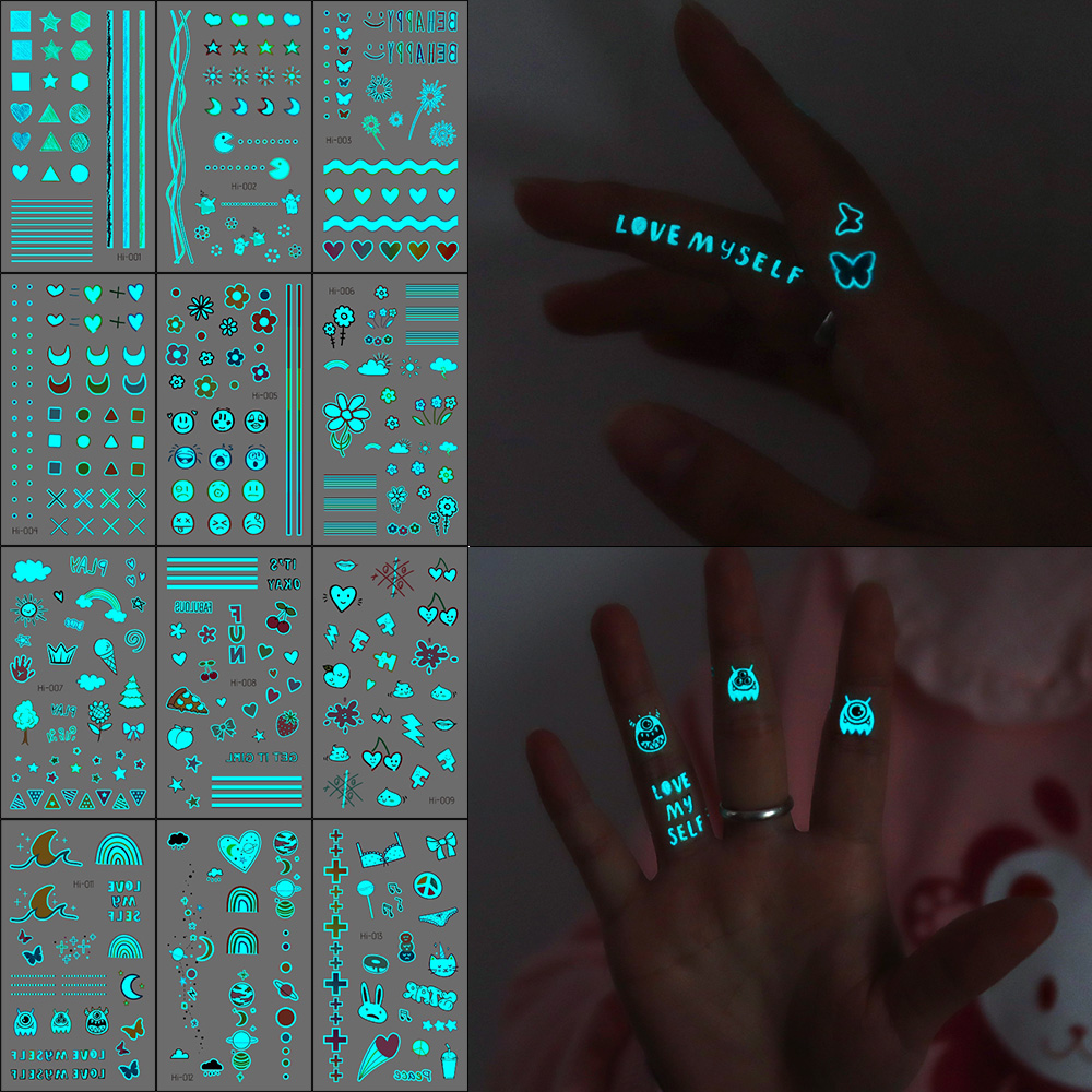 Autocollants de tatouage phosp - Glow In Dark Stars avis et prix