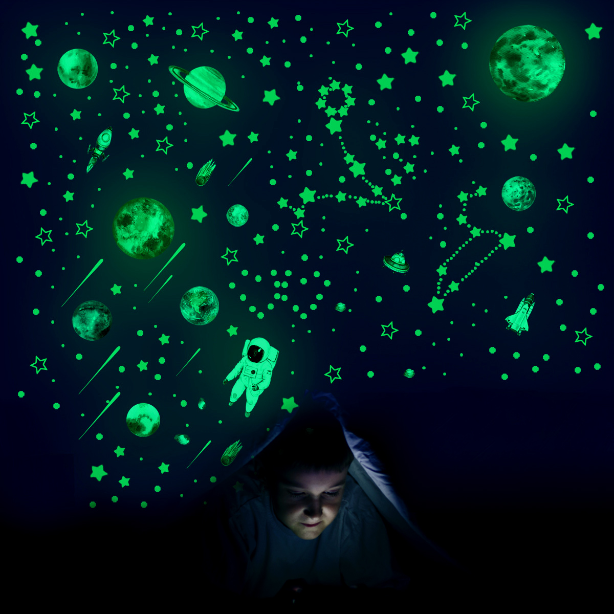Autocollants muraux étoiles qu - Glow In Dark Stars avis et prix