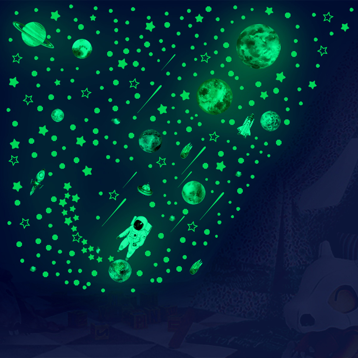 Autocollants muraux étoiles qu - Glow In Dark Stars avis et prix