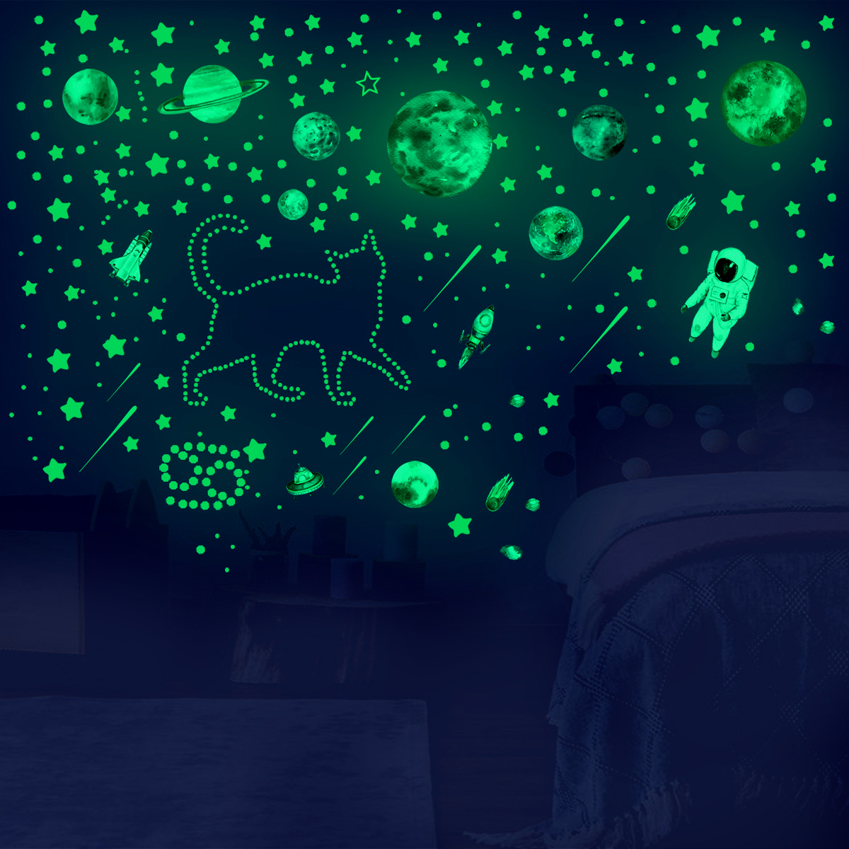 Autocollants muraux étoiles qu - Glow In Dark Stars avis et prix