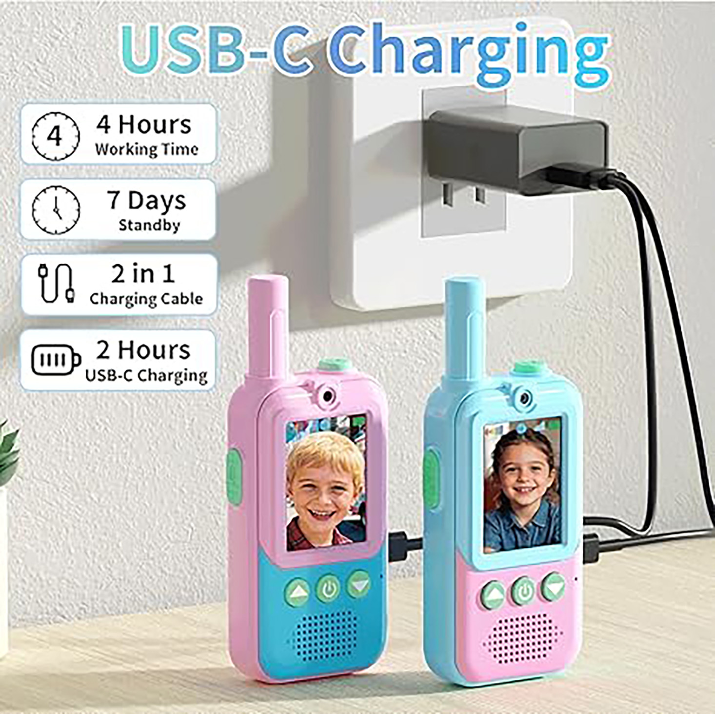 Talkies-walkies vidéo recharge - Toys For Kids Video avis et prix