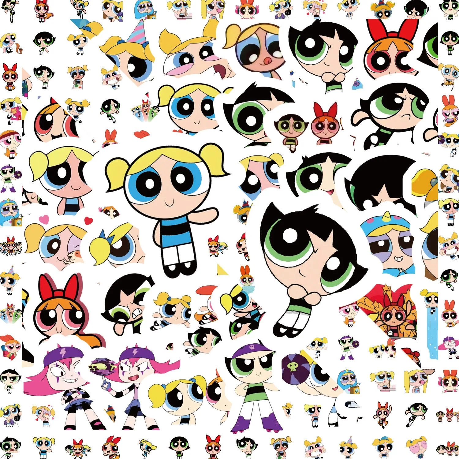 100 autocollants Powerpuff Gir - Kids Toys Bag avis et prix