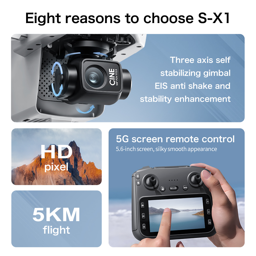 Drone Original S-X1 8K HD Prof - Toys For Kids Video avis et prix
