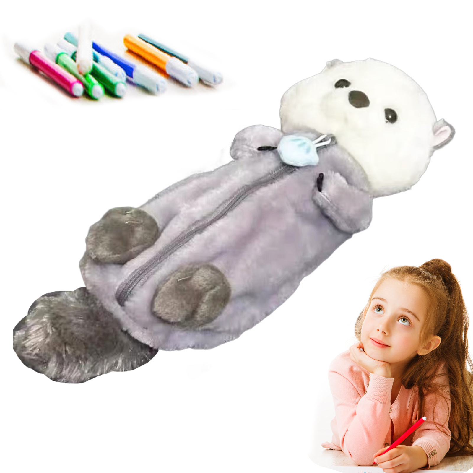 Trousse à crayons en peluche c - Kids Toys Bag avis et prix