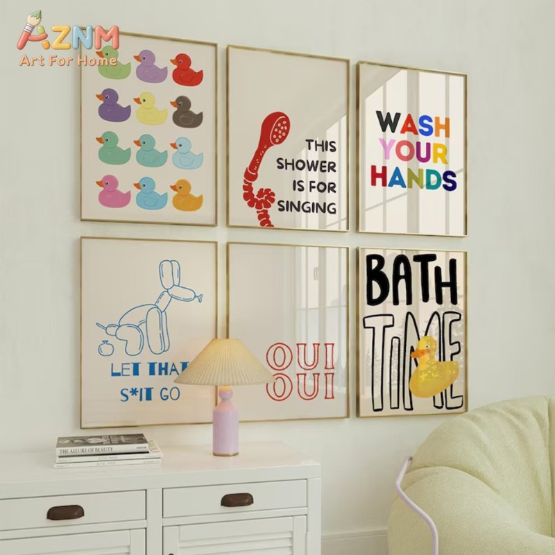 AZNM Impression sur toile pour - Rubber Duck Bath avis et prix