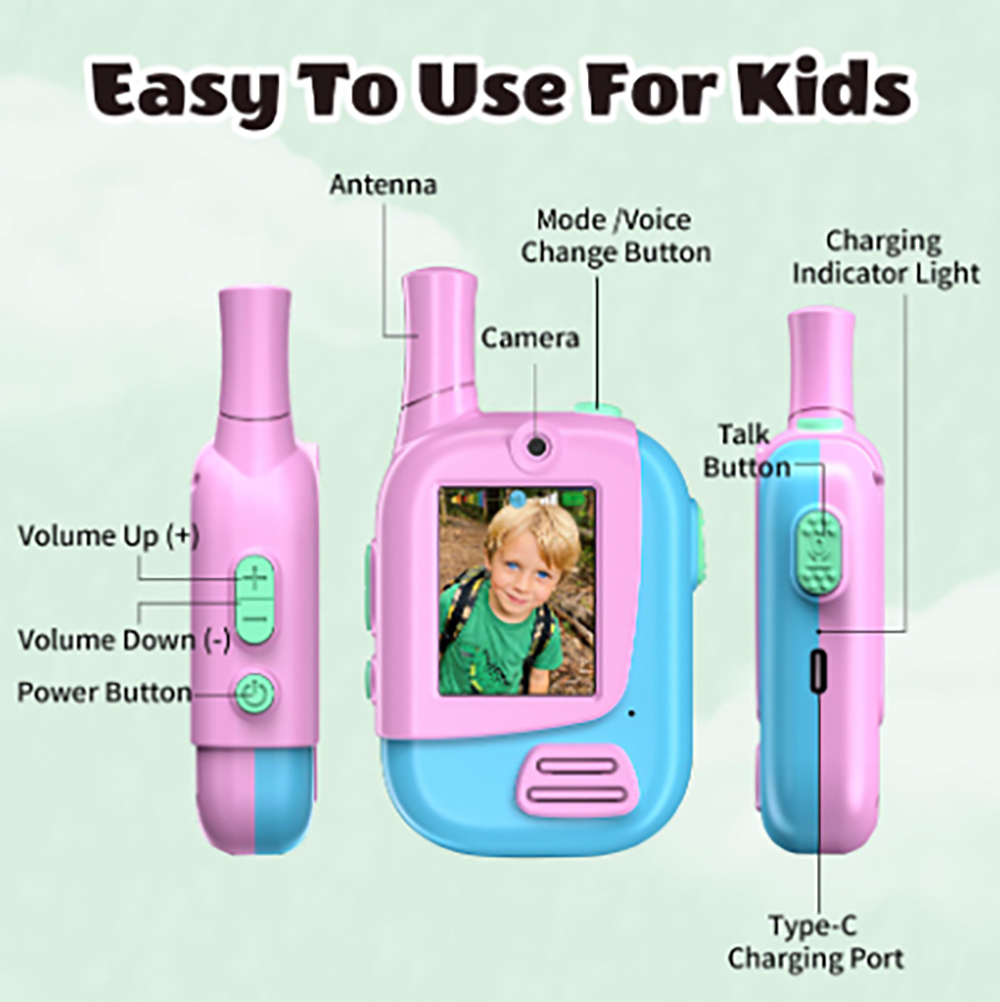 Lot de 2 talkies-walkies vidéo - Toys For Kids Video avis et prix