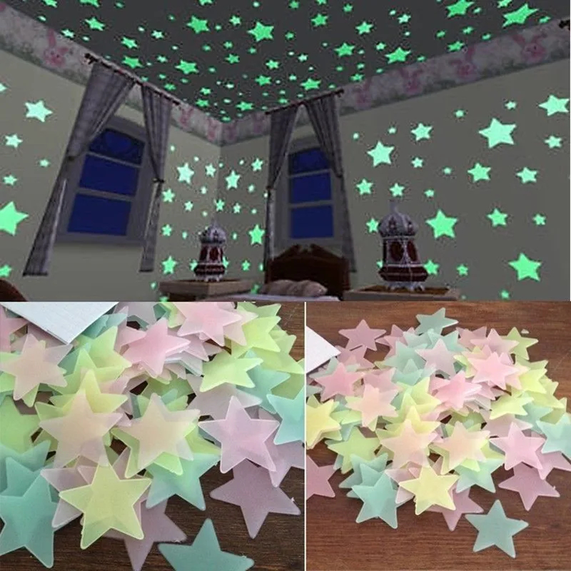 100 autocollants étoiles fluor - Glow In Dark Stars avis et prix